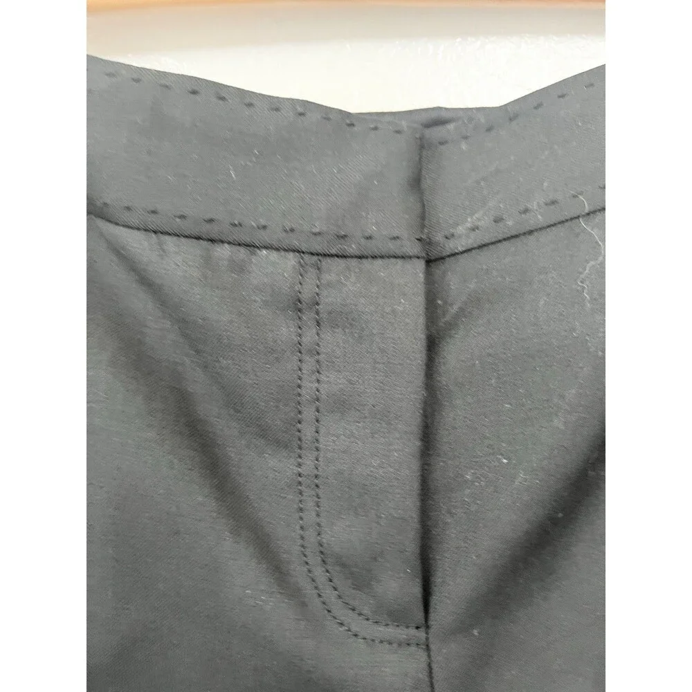 Tory Burch Women's Size 8 Black Wool Blend Straight Leg Dress Pants 34